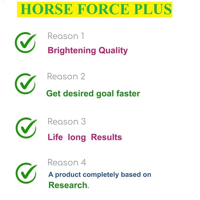 HORSE FORCE PLUS 30 Capsule for Men| Ayurvedic Medicine - For Stamina, Muscle Growth, Immunity & Overall Wellbeing| horse power plus Tablet